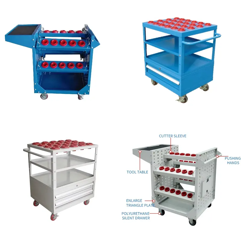 Workshop Tools Trolley - Dayanıklı Atölye CNC Takım Tutucu Depolama