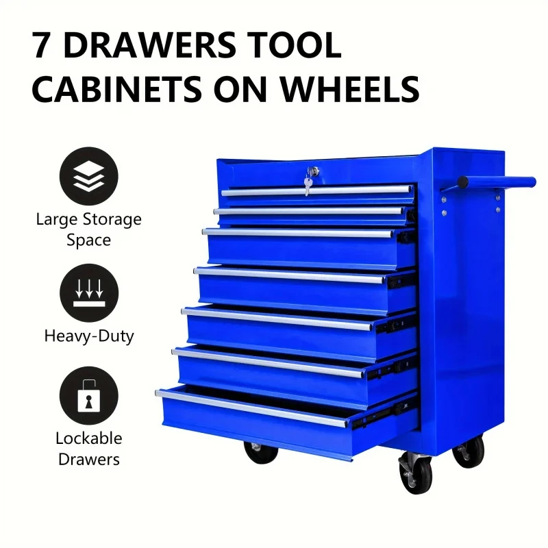 7 Çekmeceli Mavi Çok Amaçlı Te - Workshop Tools Trolley incelemesi ve fiyatı