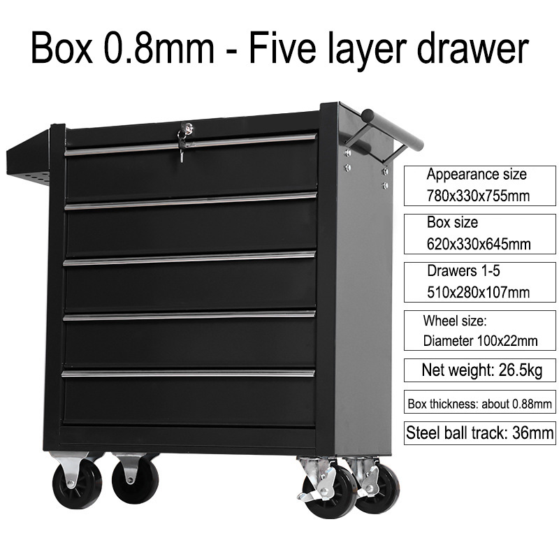 5 Çekmeceli Saklama Alet Kutus - Workshop Tools Trolley incelemesi ve fiyatı